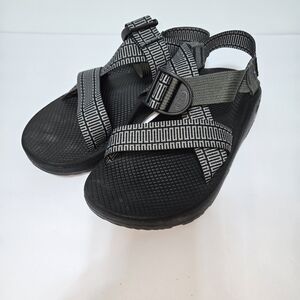 Chaco Mega Z/Cloud Wide Strap Sandal Men 10 Prong Black